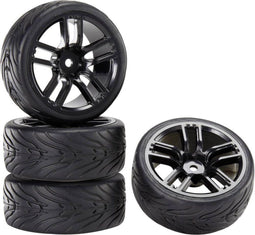 Reely 1:10 Straatmodel Complete wielen Devil GT Zwart 4 stuk(s)