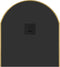 vidaXL - Wandspiegel - 80x35 - cm - ovaal - goudkleurig
