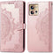 iMoshion Hoesje Geschikt voor Motorola Edge 30 Fusion Hoesje Met Pasjeshouder - iMoshion Mandala Bookcase - Rosé Goud