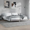 vidaXL - Bedframe - zonder - matras - 160x200 - cm - spaanplaat - grijs - Sonoma