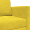 vidaXL - Vloersofa - Bed - 2-in-1 - Geel - 124x204x61 - cm - Velvet