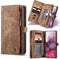 Caseme - vintage 2 in 1 portemonnee hoes - Geschikt voor Samsung Galaxy S20 Plus / S20+ - Bruin