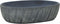 vidaXL - Opzetwasbak - ovaal - 47x33x13 - cm - keramiek - zwart - en - grijs
