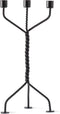Gedraaide Kandelaar Zwart / Twisted Candleholder Black | Ward Wjnant voor Werkwaardig.