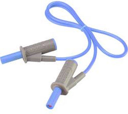 VOLTCRAFT MSB-501 Veiligheidsmeetsnoer Banaanstekker 4 mm Banaanstekker 4 mm 0.50 m Blauw 1 stuk(s)