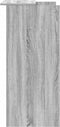 vidaXL - Receptiebalie - 55x50x103,5 - cm - bewerkt - hout - grijs - sonoma - eiken