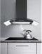 Continental Edison Decoratieve kap - L60 cm - zwart en glas