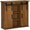 vidaXL - Hangkast - HALDEN - 2 - schuifdeuren - 75x22,5x70 - cm - grenenhout