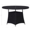 vidaXL - Tuintafel - 110x74 - cm - poly - rattan - zwart