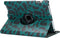 Tablet Hoes Geschikt voor iPad 2 (2011) 9.7 inch /iPad 3 (2012) 9.7 inch / iPad 4 (2012) 9.7 inch - 360° Draaibare Design Bookcase - Meerkleurig /Green Leopard