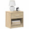 vidaXL - Nachtkastje - met - lade - 39x28x41 - cm - sonoma - eikenkleurig