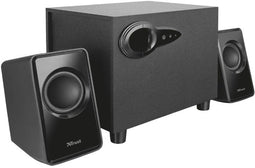 Trust Avora 2.1 - 2.1 Subwoofer Luidsprekerset - Actieve Houten Subwoofer - Zwart