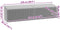 vidaXL - Tuinbox - 220x50x58 - cm - poly - rattan - beige