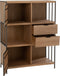 J-Line kast Verschillende Compartimenten - hout/metaal - naturel
