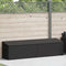 vidaXL - Tuinbox - 220x50x58 - cm - poly - rattan - zwart