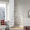 vidaXL - Kerstdecoratie - kerstboom - 210 - cm - metaal - zwart