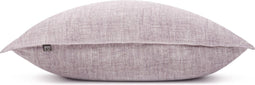 Zohome Kussensloop Lino - Kussenhoes van 50x50 cm - 1 stuk - 100% Katoen - Paars