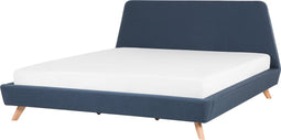 VIENNE - Tweepersoonsbed - Blauw - 180 x 200 cm - Polyester