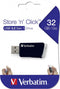Verbatim Store 'n' Click - USB-stick 32GB - USB 3.2 Gen 1 - Zwart