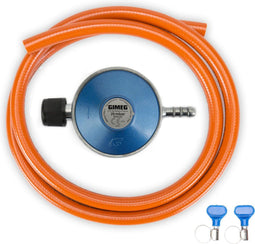 Gimeg Gasdrukregelaarset - 29 mbar - Campingaz X Slangpilaar - Slang 150 cm (4 stuks)