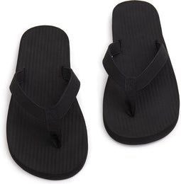 Indosole Essential Flip Flop - Vegan Teenslippers - Natuurrubber - Zwart - Maat 41/42