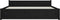 vidaXL-Bedframe-massief-hout-zwart-160x200-cm