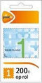 PostNL Postzegel NL - Waarde 1 - 200 Stuks