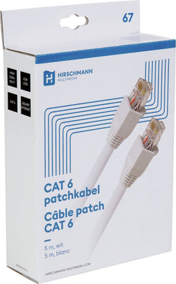 Hirschmann INKAB5 U/UTP CAT6 Gigabit netwerkkabel / wit - 5 meter