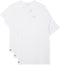 Lacoste Lounge Shirts Heren - Normale pasvorm - Ronde halslijn - Wit (3-pack)