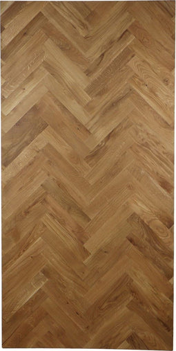 HSM Collection Tafeltop Visgraat Rechthoek 220x100cm Naturel Eiken