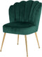 Richmond - Stoel Pippa Green velvet / gold