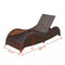 vidaXL - Ligbed - met - kussen - poly - rattan - bruin