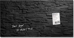 Sigel glasmagneetbord - Artverum - 91x46cm - antraciet leisteen - SI-GL149