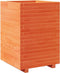 vidaXL - Plantenbak - 50x50x72,5 - cm - massief - grenenhout - wasbruin