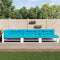 vidaXL - Palletkussens - 7 - st - stof - turquoise
