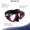 Aqua Lung Sport Hawkeye Combo - Snorkelset - Duikbril - Snorkel - Volwassenen - Zwart/Roze