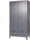 WOOOD Kluiskast - Grenen Geborsteld - Staal Grijs - 190x95x44