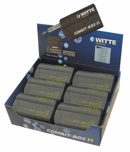 WITTE COMBIT-BOX 17 - Set van tips - 17 Onderdelen - Magnetisch