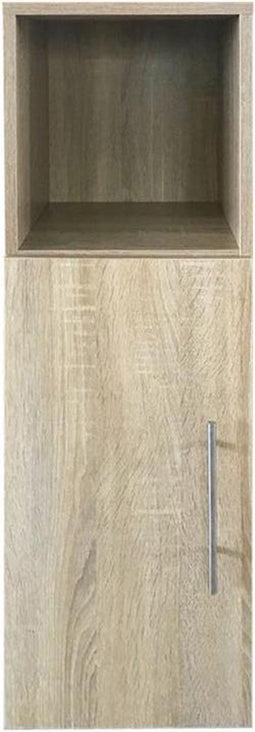 Nachtkastje - halkastje - 90 cm hoog - lichtbruin