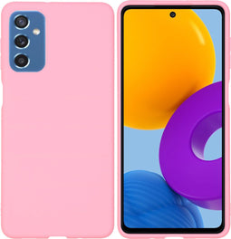 iMoshion Hoesje Geschikt voor Samsung Galaxy M52 Hoesje Siliconen - iMoshion Color Backcover - Roze