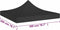 vidaXL - Partytentdak 270 g/m² - 2x2 m - zwart