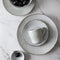 Dutch Rose Organic Serviesset 4 persoons - 16 Delig - Stoneware Handgemaakt - Lichtgrijs