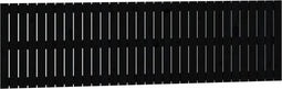 vidaXL - Wandhoofdbord - 204x3x60 - cm - massief - grenenhout - zwart