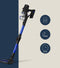 Zeegma Klaar - Draadloze Steelstofzuiger - 3in1 - 400W - HEPA - 60 min - Blauw - 0,7L