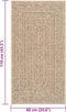 vidaXL - Vloerkleed - ZIZUR - binnen - en - buiten - 60x110 - cm - jute - look