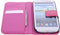 Samsung Galaxy S3 / Neo - Booktype hoes - Krokodil - Fuchsia