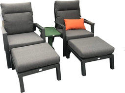 Relaxset urben antraciet 5 delige set