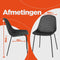Alterego Viky - Zwart Geperforeerde Designerstoel - Binnen & Buiten - 58.5x46.5x82.5cm