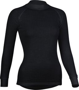 Avento Thermoshirt - Lange Mouw - Dames - Drop-needle techniek - Zwart - Maat 36