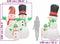 vidaXL - Sneeuwpopfamilie - opblaasbaar - met - LED's - 240 - cm